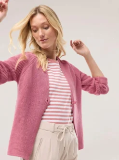 Strickjacke in Patentstrick