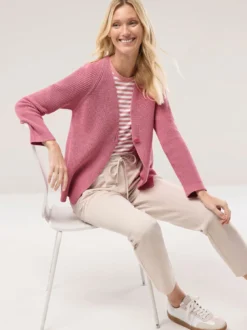 Strickjacke in Patentstrick