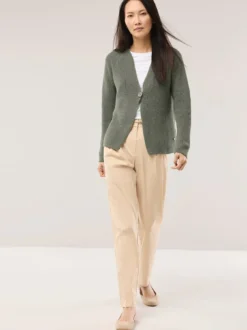Strickjacke in Patentstrick