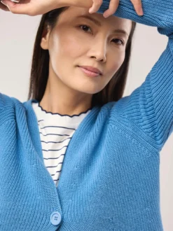 Strickjacke in Patentstrick