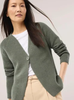 Strickjacke in Patentstrick