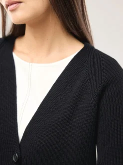 Strickjacke in Patentstrick