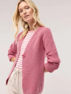 Strickjacke in Patentstrick
