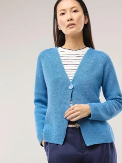 Strickjacke in Patentstrick