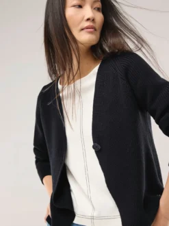Strickjacke in Patentstrick