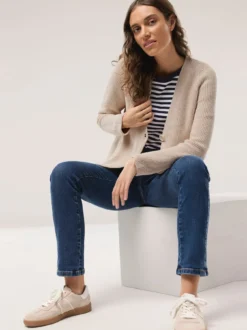 Strickjacke in Patentstrick