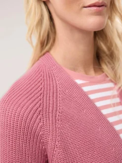 Strickjacke in Patentstrick