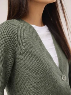 Strickjacke in Patentstrick