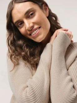 Strickjacke in Patentstrick