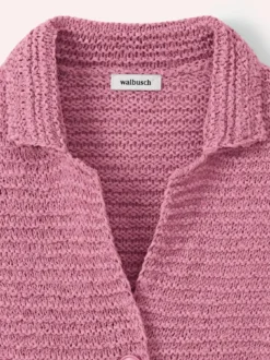 Strickjacke mit Leinen