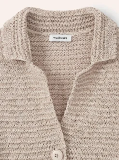 Strickjacke mit Leinen