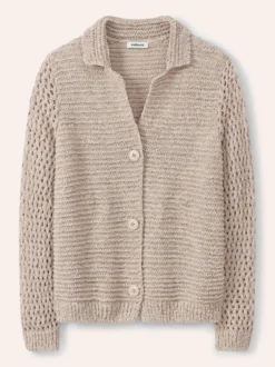 Strickjacke mit Leinen