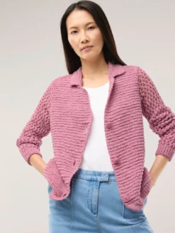 Strickjacke mit Leinen