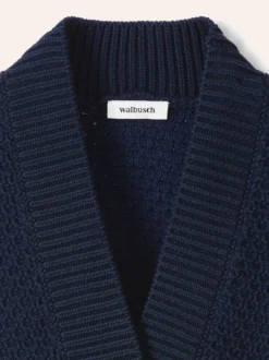 Strickweste mit Waffelstruktur