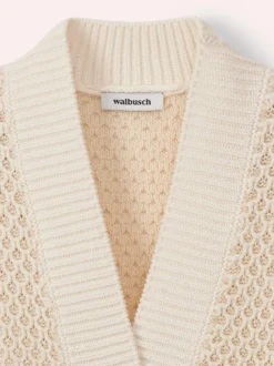 Strickweste mit Waffelstruktur