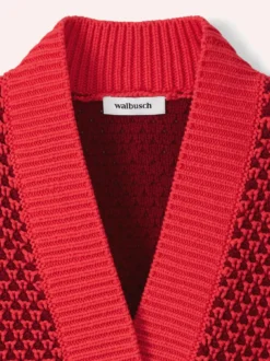 Strickweste mit Waffelstruktur