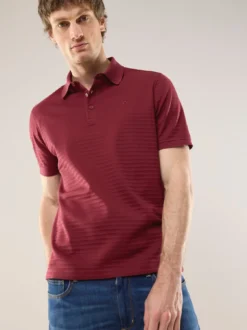 Strukturiertes Polo mit Kurzarm