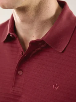 Strukturiertes Polo mit Kurzarm