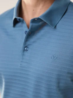 Strukturiertes Polo mit Kurzarm