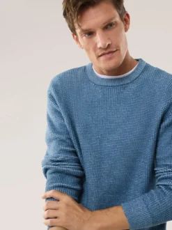 Strukturpullover Bicolor