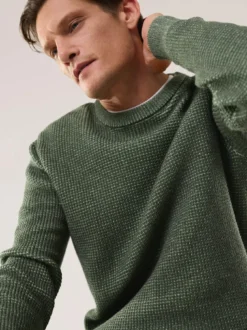 Strukturpullover Bicolor