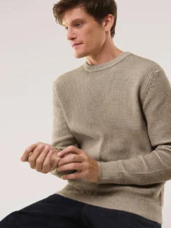 Strukturpullover Bicolor