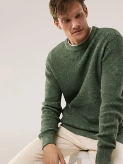 Strukturpullover Bicolor