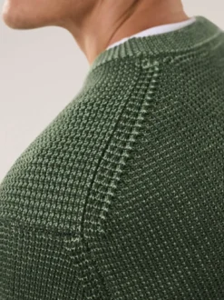 Strukturpullover Bicolor