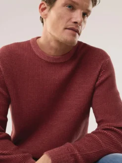 Strukturpullover Bicolor