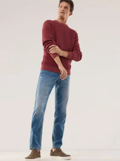 Strukturpullover Bicolor