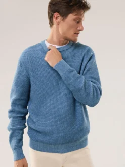Strukturpullover Bicolor