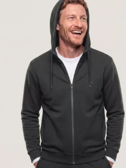 Sweatjacke mit Struktur