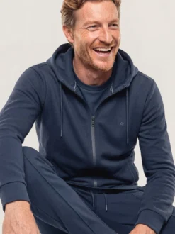 Sweatjacke mit Struktur