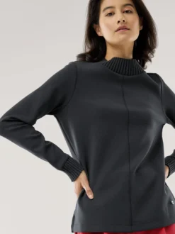 Sweatshirt mit Strick