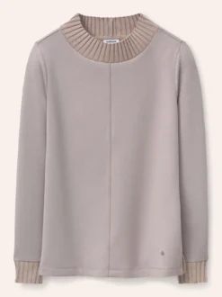 Sweatshirt mit Strick