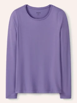Viskose-Shirt Langarm
