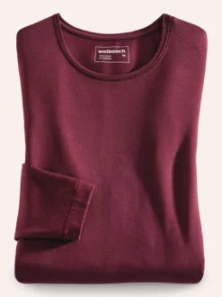Viskose-Shirt Langarm