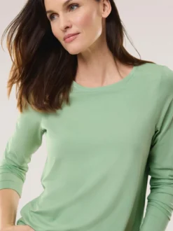 Viskose-Shirt Langarm