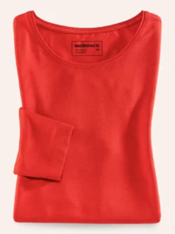 Viskose-Shirt Langarm