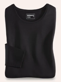 Viskose-Shirt Langarm