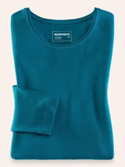 Viskose-Shirt Langarm