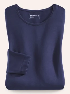 Viskose-Shirt Langarm