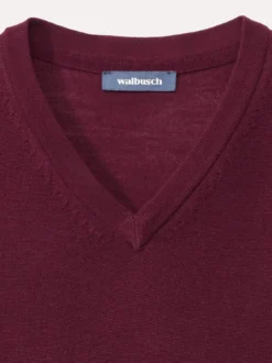 V-Pullover Merino Extrafein
