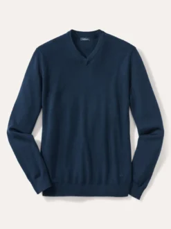 V-Pullover Merino Extrafein