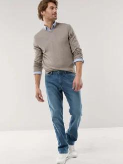 V-Pullover Merino Extrafein