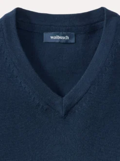 V-Pullover Merino Extrafein