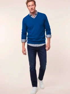 V-Pullover Merino Extrafein