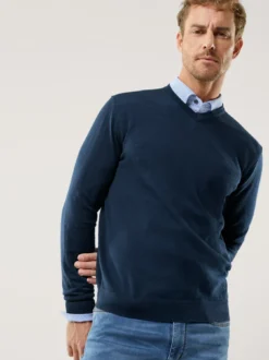 V-Pullover Merino Extrafein