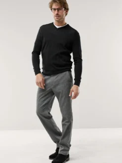 V-Pullover Merino Extrafein