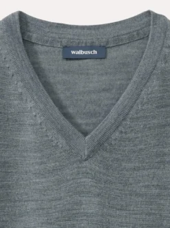V-Pullover Merino Extrafein